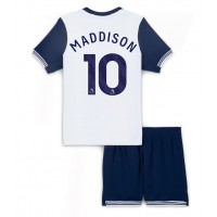 Camisa de Futebol Tottenham Hotspur James Maddison #10 Equipamento Principal Infantil 2024-25 Manga Curta (+ Calças curtas)